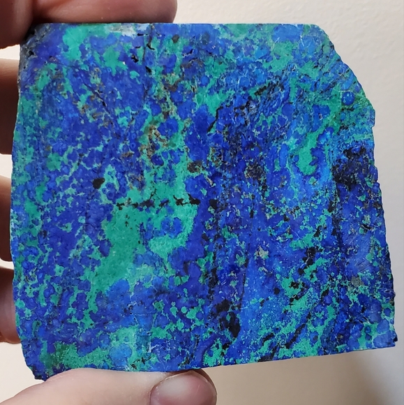 Azurite with Malachite Crystal Slab - Picture 7 of 11